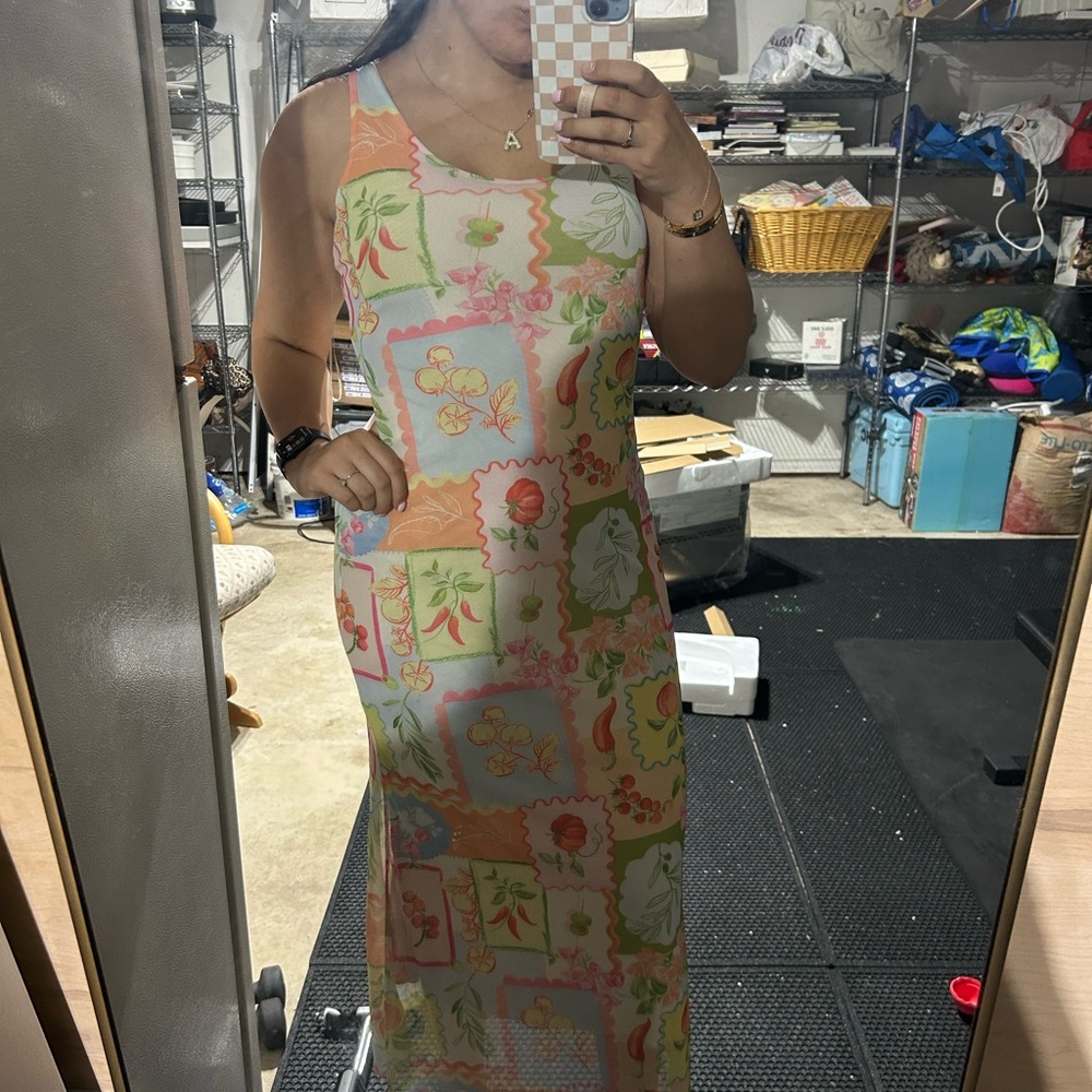 Floral Patchwork Maxi Dress
